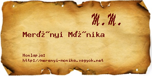Merényi Mónika névjegykártya