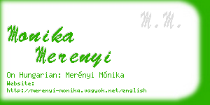 monika merenyi business card